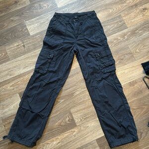 American Eagle Size 0 Black Cargo Pants